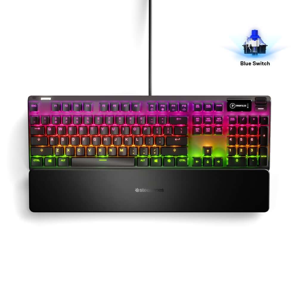 คีย์บอร์ดเกมมิ่ง SteelSeries Apex 7 Blue Switch_0
